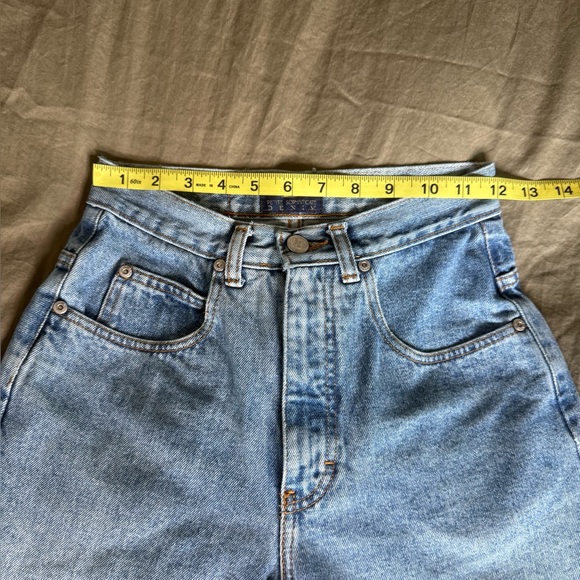 Vtg Element Petite Sophisticate Straight Leg Jeans 0S Blue Denim High Waist Mom - Picture 5 of 9